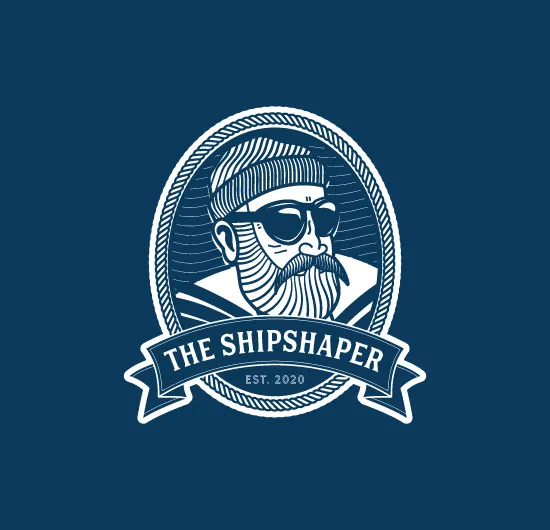 anerdsstudio_vintage_badge_logo_design_for_the_shipshaper_beard_care