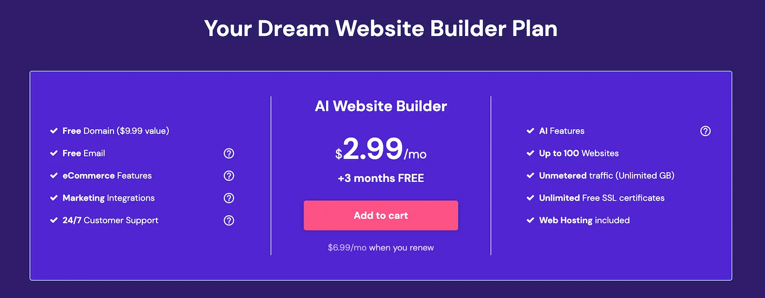 best-ai-website-builder-hostinger-pricing